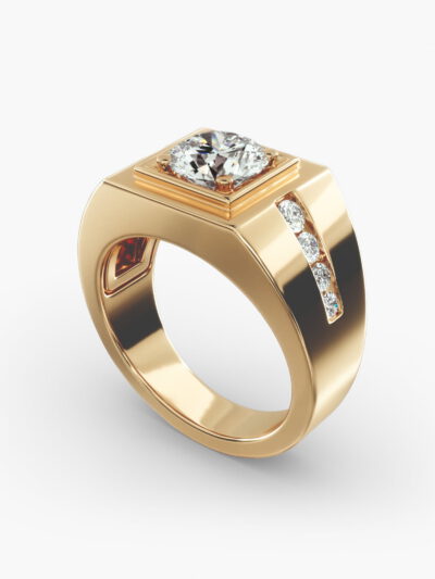GIA 1.27 Carat G-VS2 Excellent Cut Round Diamond Men's