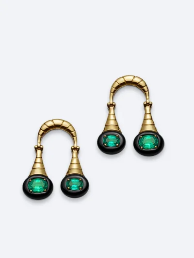 Emerald Wright Earrings